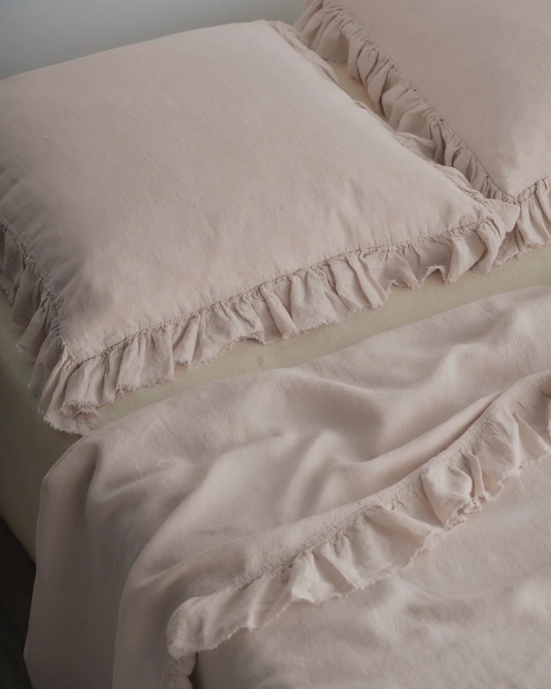 Kristine Linen Euro Pillowcase + Ruffle | Floss - Suzie Anderson Home