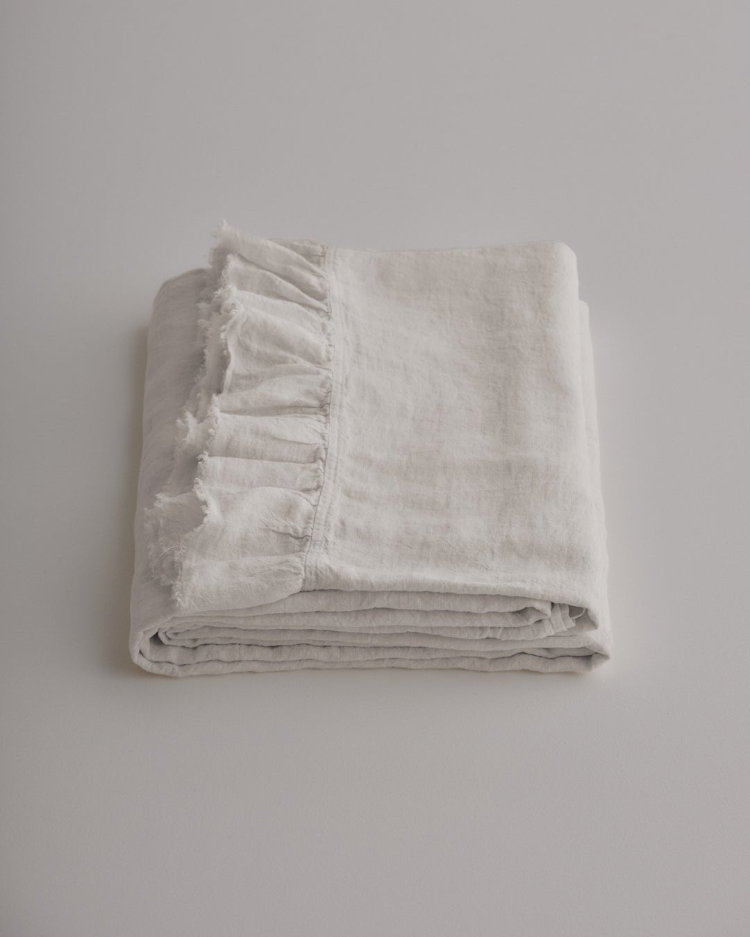 Kristine Linen Flat Sheet + Ruffle | Petra *NC - Suzie Anderson Home