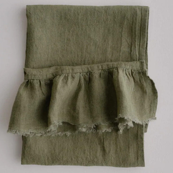 Kristine Linen Guest Towel + Ruffle | Armee - Suzie Anderson Home