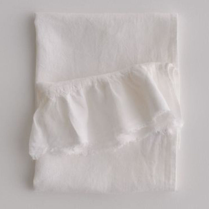 Kristine Linen Guest Towel + Ruffle | Ayrton - Suzie Anderson Home