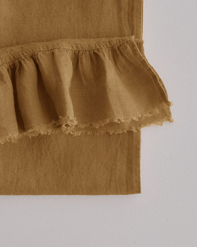 Kristine Linen Guest Towel + Ruffle | Russo - Suzie Anderson Home