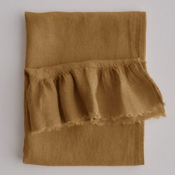 Kristine Linen Guest Towel + Ruffle | Russo - Suzie Anderson Home