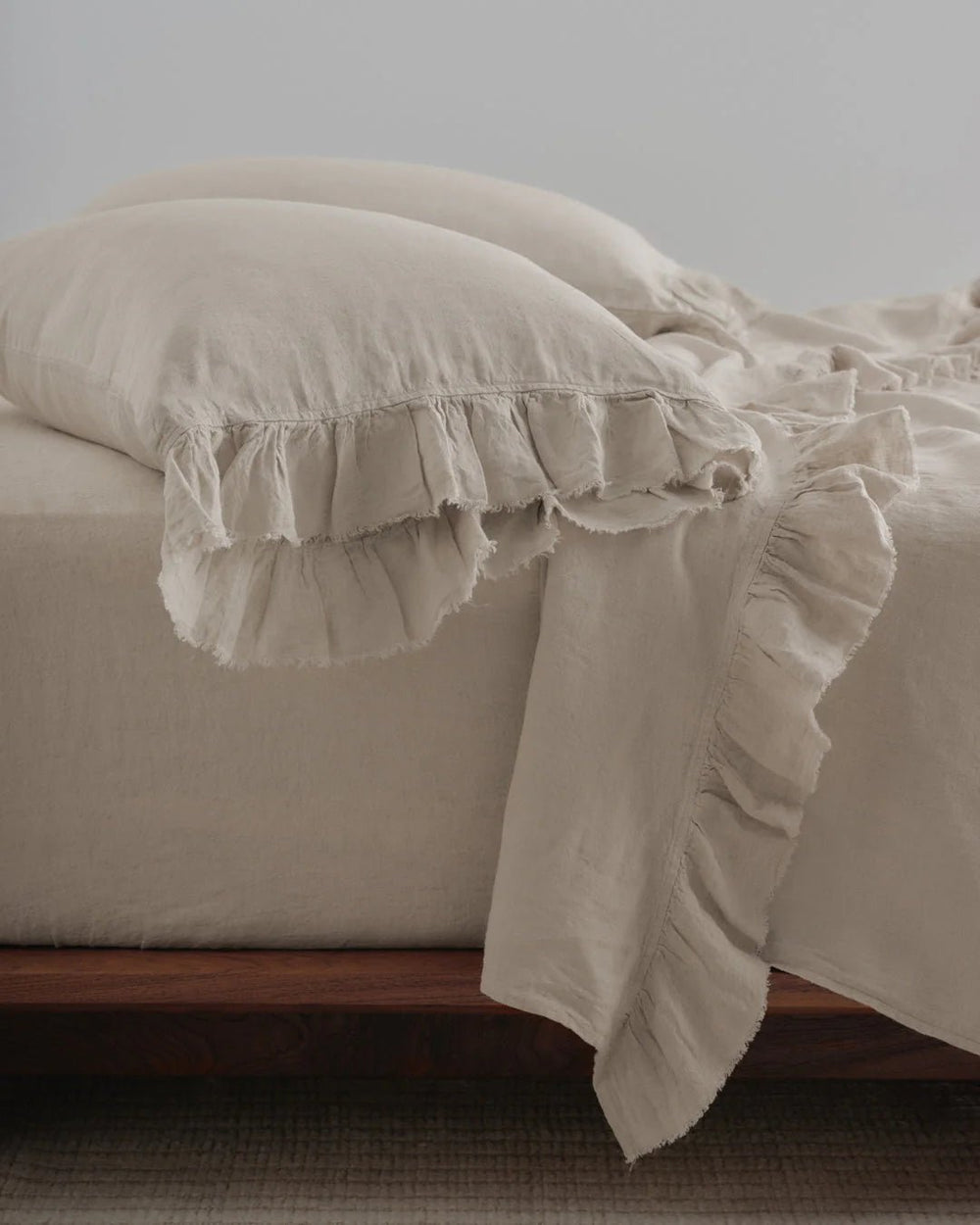 Kristine Standard Pillowcase + Ruffle | Sable - Suzie Anderson Home