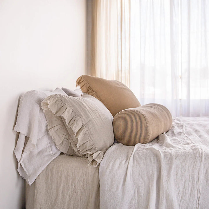 Kristine Standard Pillowcase + Ruffle | Sable - Suzie Anderson Home
