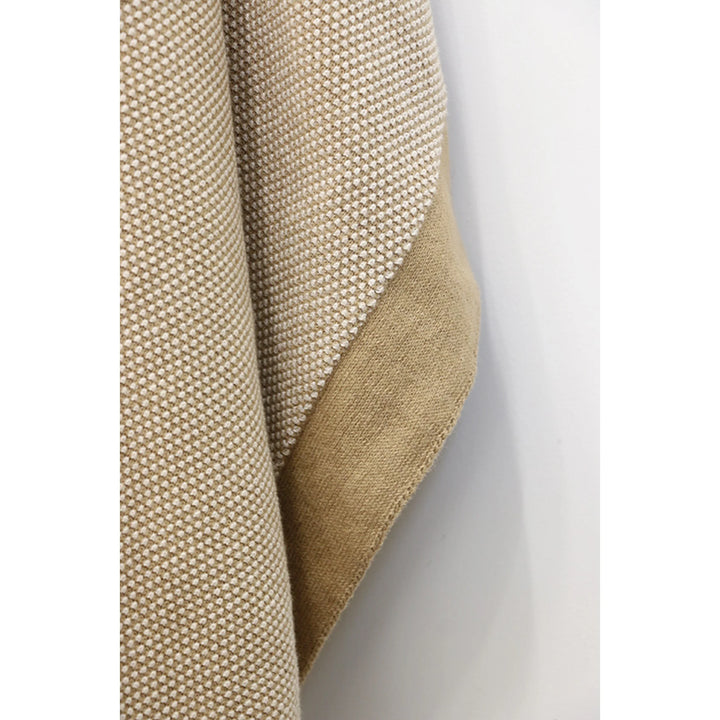 Clyde Caramel and Ivory Throw Boucle Weave