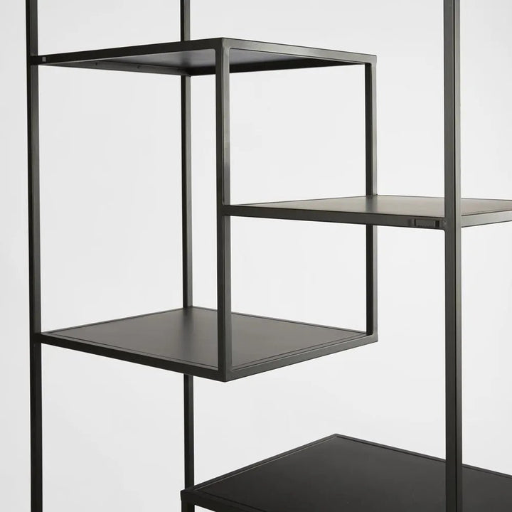 Kurraba Shelving Unit | Black | W91 x D40 x H200cm - Suzie Anderson Home