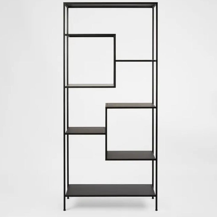 Kurraba Shelving Unit | Black | W91 x D40 x H200cm - Suzie Anderson Home