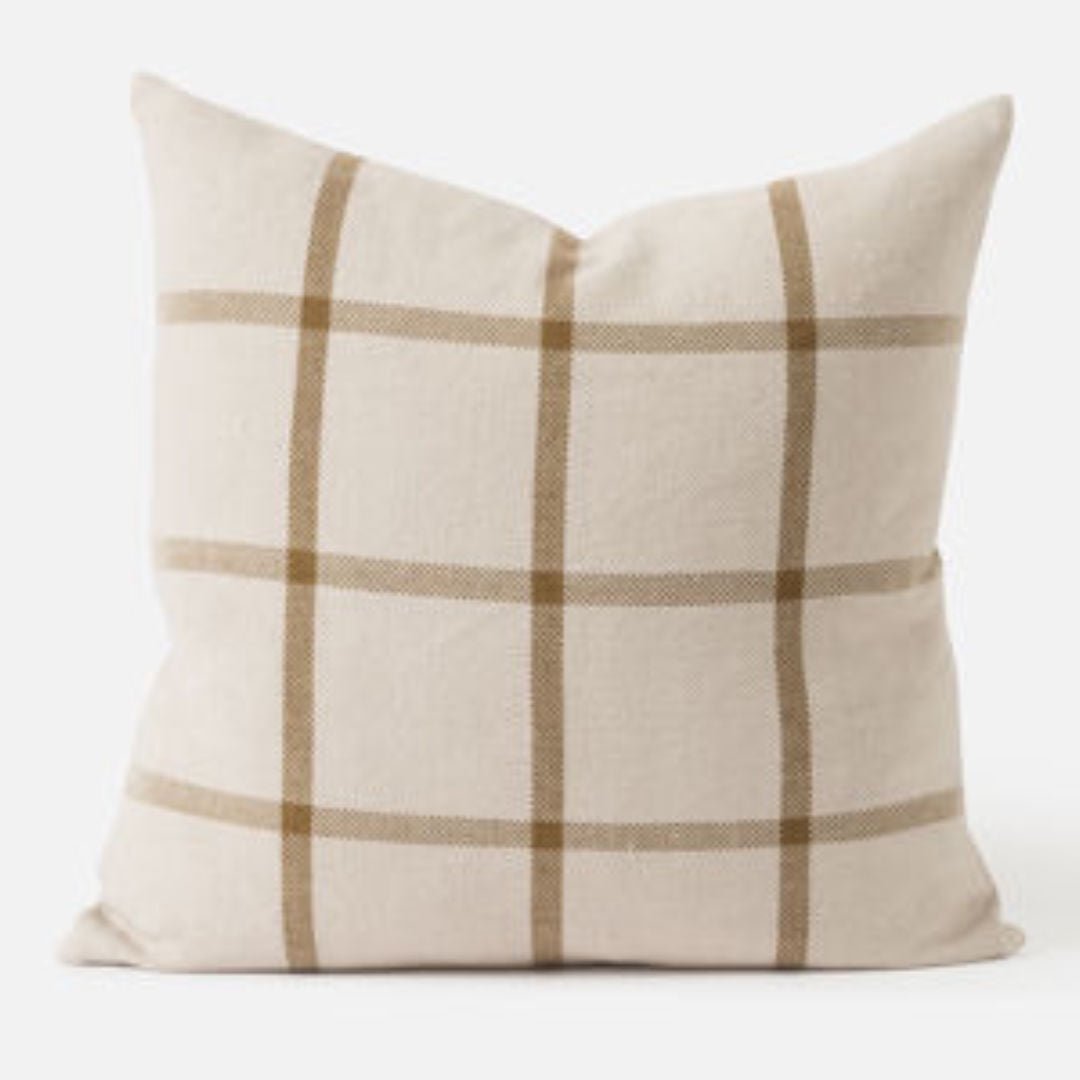 Kyoto Cushion Cover | Natural/Bronze | 50x50cm - Suzie Anderson Home