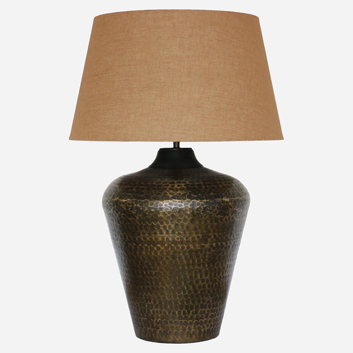 Bronze Hammered Tall Urn Style Lamp Base (Shade Sold Separately)