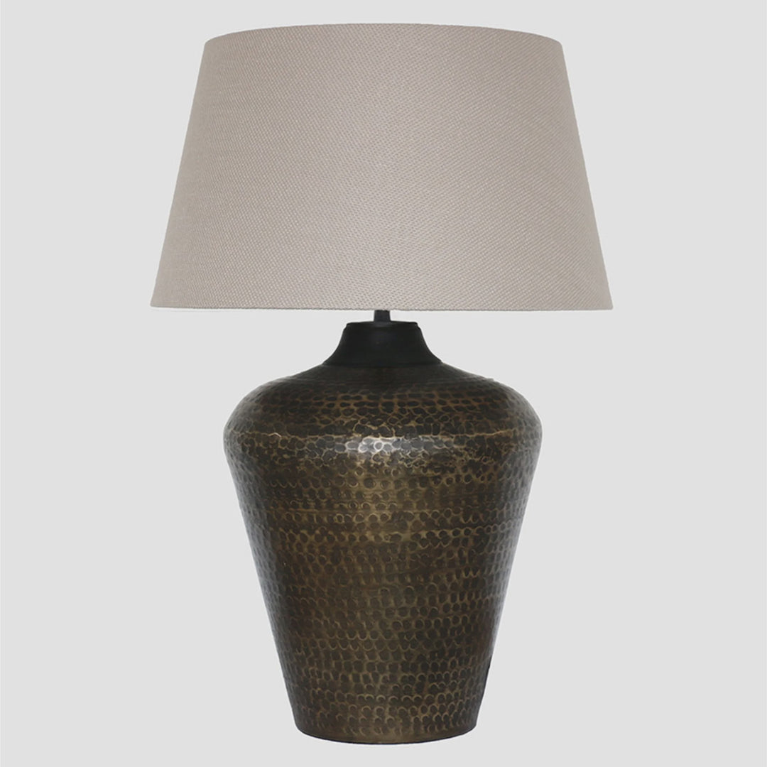 Bronze Hammered Tall Urn Style Lamp Base (Shade Sold Separately)