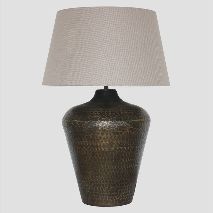 Bronze Hammered Tall Urn Style Lamp Base (Shade Sold Separately)