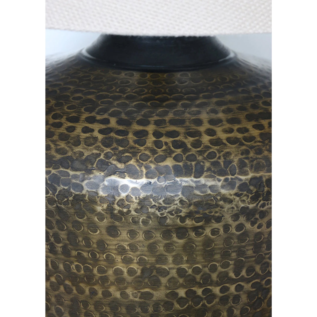 Bronze Hammered Tall Urn Style Lamp Base (Shade Sold Separately)