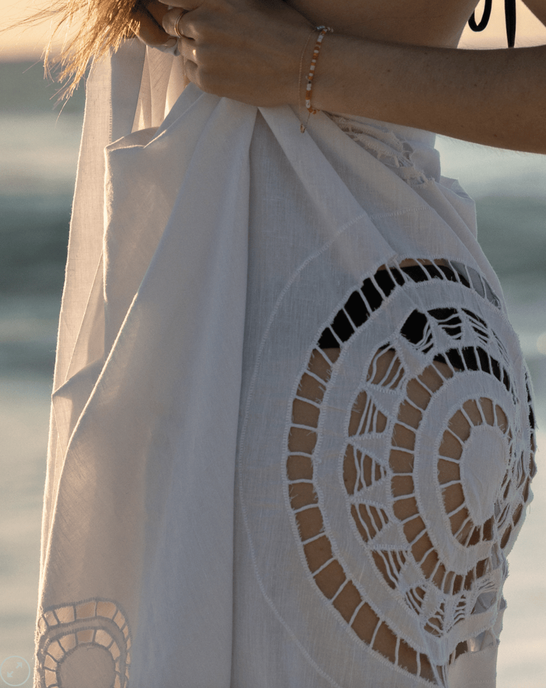 Lamba Pareo Sarong Richelieu | Off White - Suzie Anderson Home