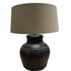 Hamo Ceramic Jug Lamp Base | Brown/Black | W30cm x H40cm