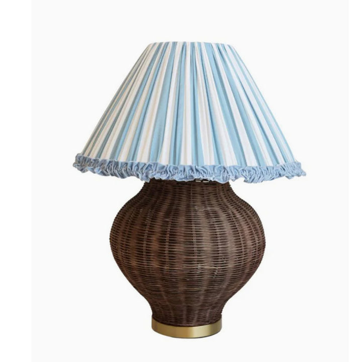 Dark Paloma Rattan Rechargeable Lamp Base
