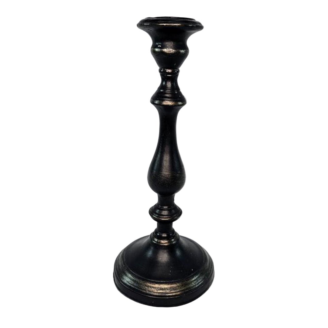 Large Black Candlestick - Suzie Anderson Home