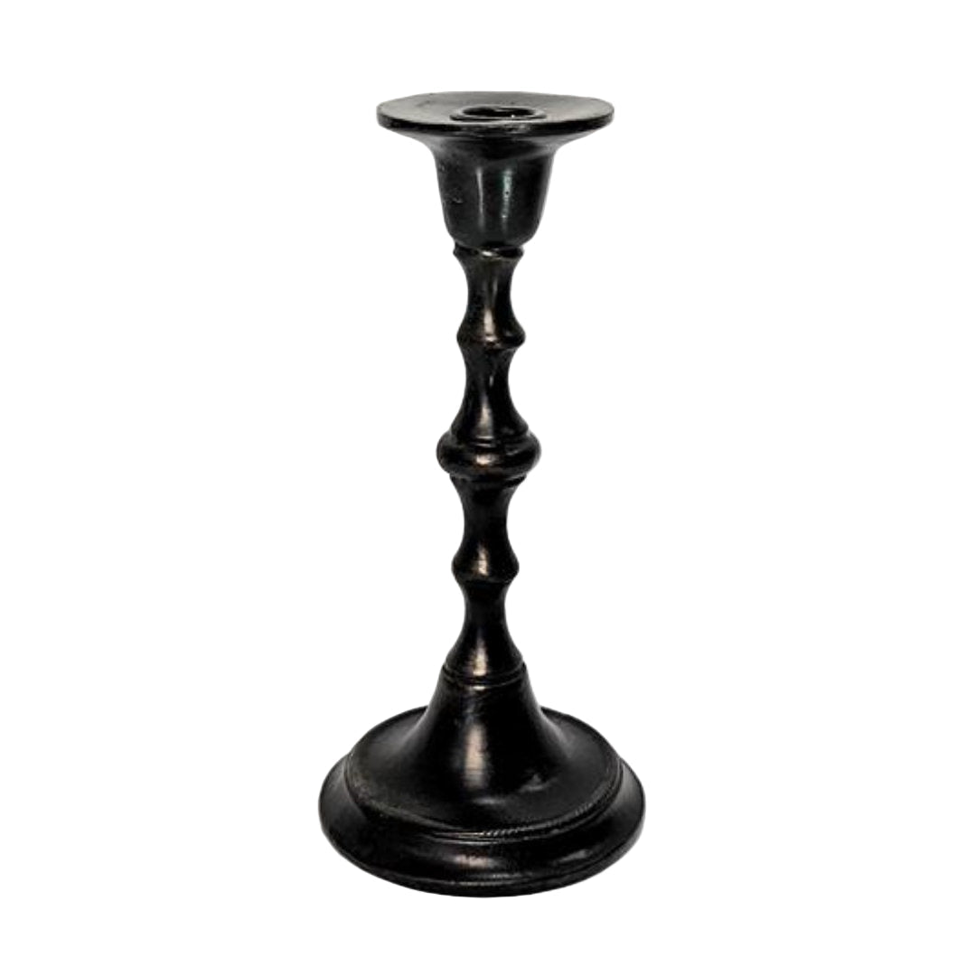 Large Candlestick with Bead Base - Suzie Anderson Home