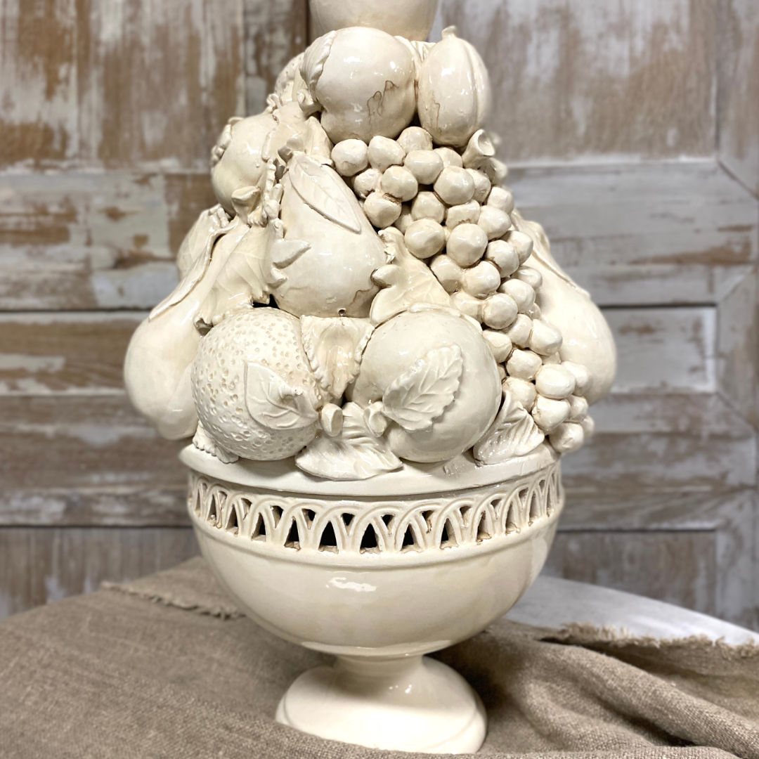 Large Ceramic Bassano del Grappa Fruit Compote | Venice |1950-Suzie Anderson Home