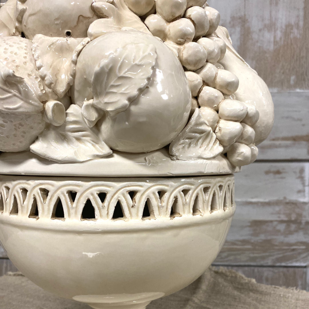 Large Ceramic Bassano del Grappa Fruit Compote | Venice |1950-Suzie Anderson Home