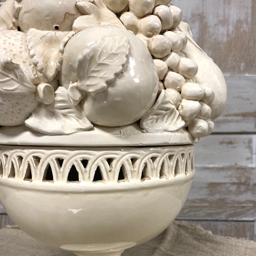 Large Ceramic Bassano del Grappa Fruit Compote | Venice |1950 - Suzie Anderson Home