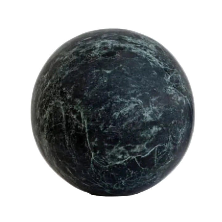 Sphere Marble Table Sculpture | Large | Verdi Green