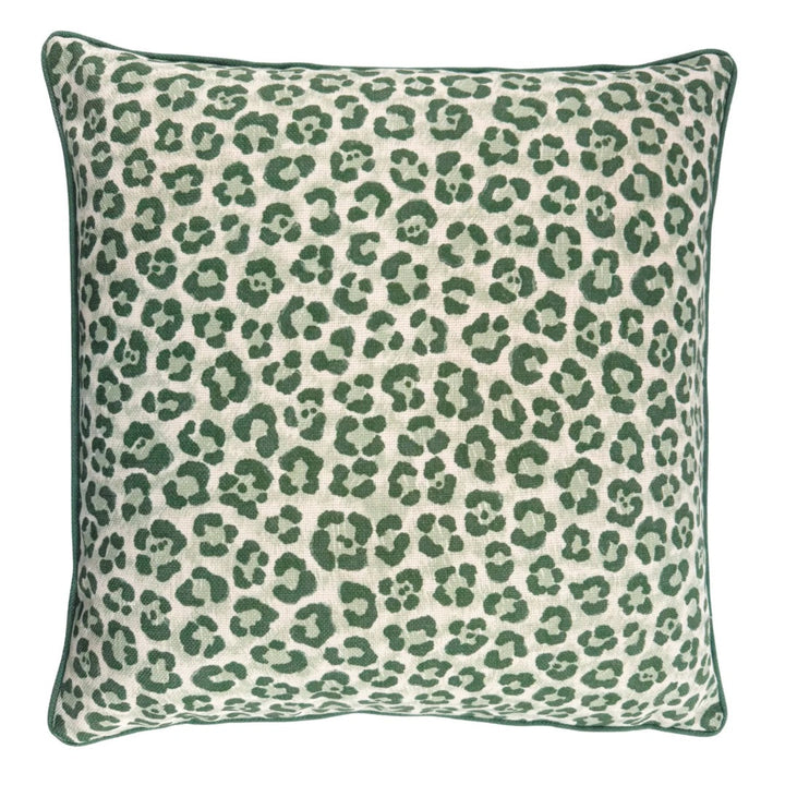 Emerald Leopard Outdoor Cushion Cover | 50x50cm