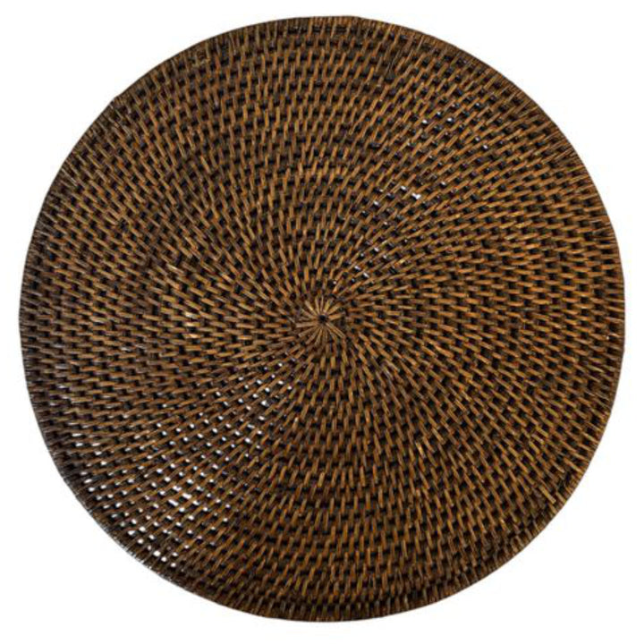 Round Rattan Placemats | Antique