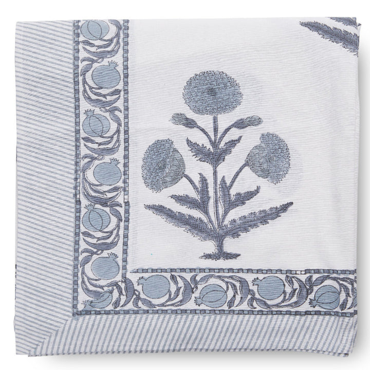 Poppin Linen Tablecloth | Blue