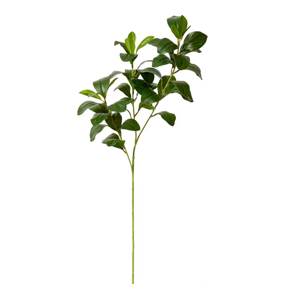 Faux Lush Small Leaf Spray | Green | 75cm