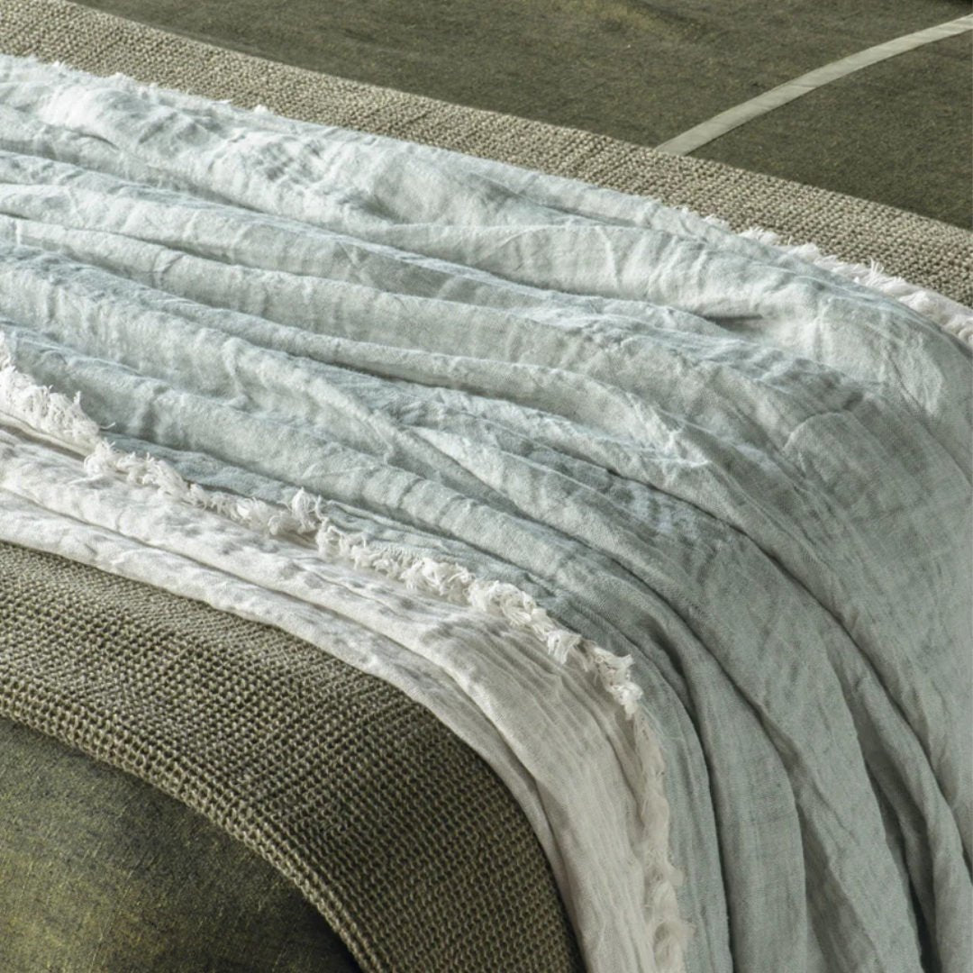 Leggera Blanket | Pale Ocean | 260 x 240cm - Suzie Anderson Home
