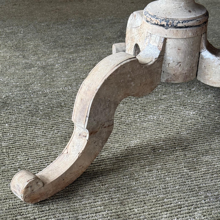 Early 20th Century Italian Distressed/Painted Walnut Table (BOWRAL)