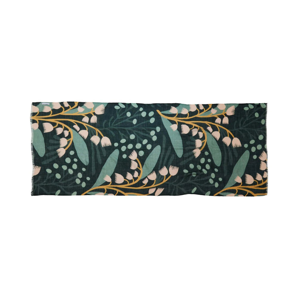 Leona Merino Wool Scarf – Botanical | 70 x 180 cm - Suzie Anderson Home