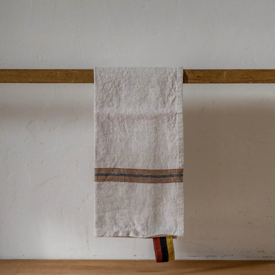 Libeco Linen | Dock Linen Tea Towel | Nairobi Stripe
