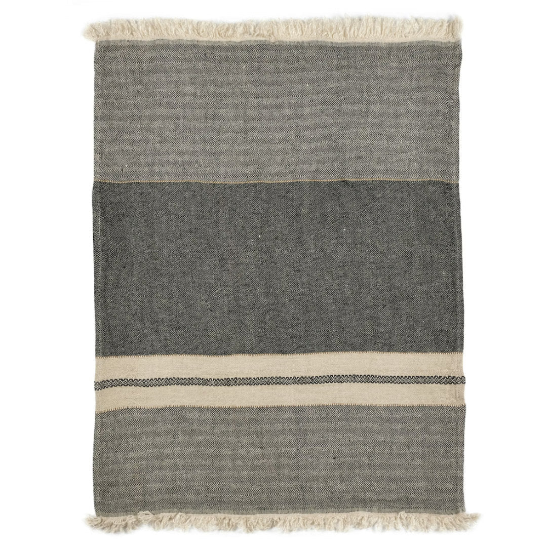 Libeco Linen Belgian Linen Guest Towel | Tack Stripe - Suzie Anderson Home