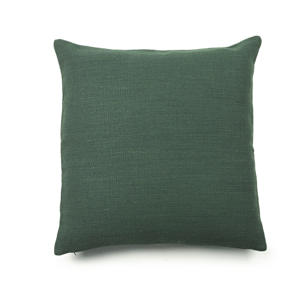 Libeco Linen Jasper Pillow Cover | 63 x 63cm | Hunter Green | Linen / Wool - Suzie Anderson Home