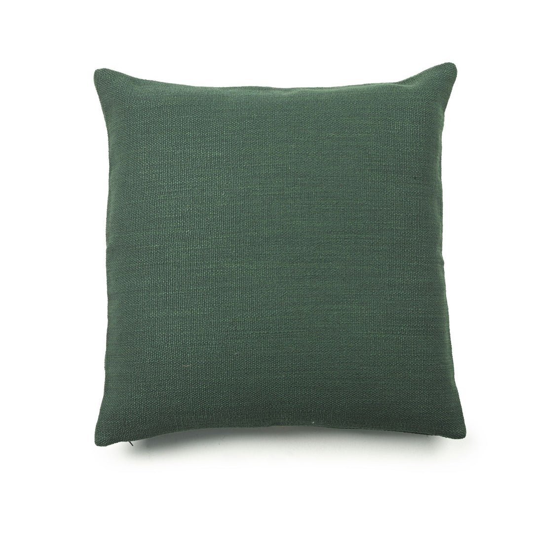 Libeco Linen Jasper Pillow Cover | 63 x 63cm | Hunter Green | Linen / Wool - Suzie Anderson Home