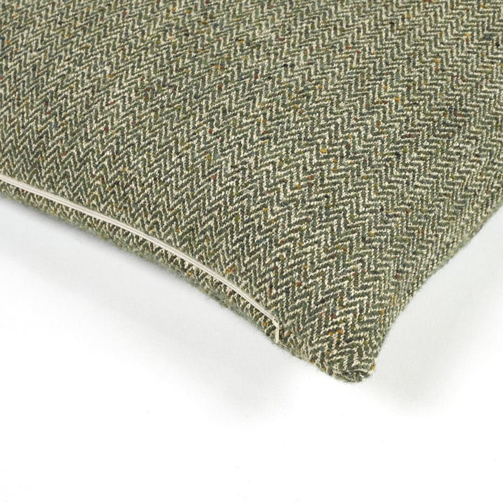 Libeco Linen Jules Cushion Cover Green Herringbone | 63x63cm - Suzie Anderson Home