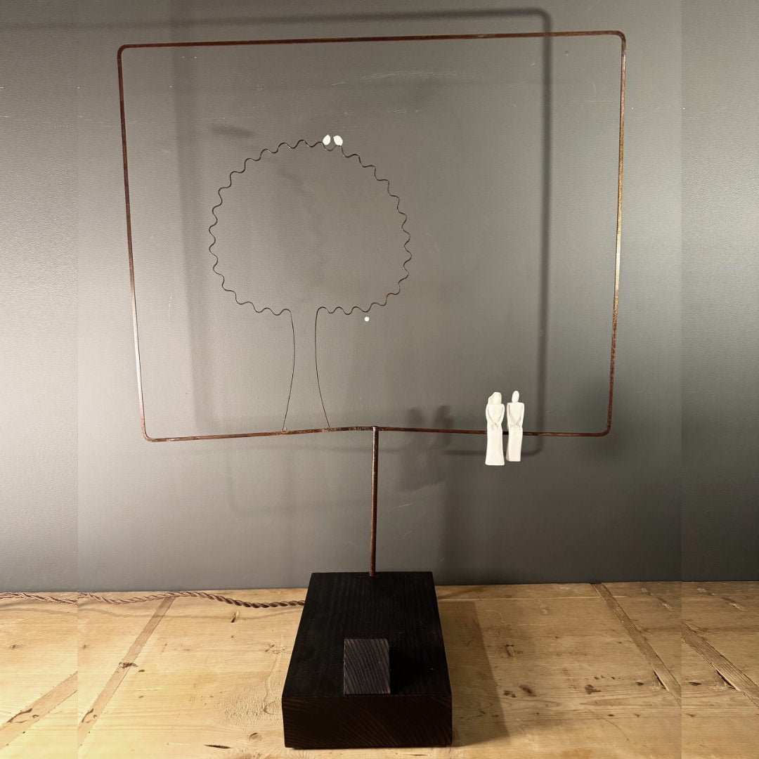 French Sculpture & LED Light | Private Whispers | Laurent Trebout-Suzie Anderson Home