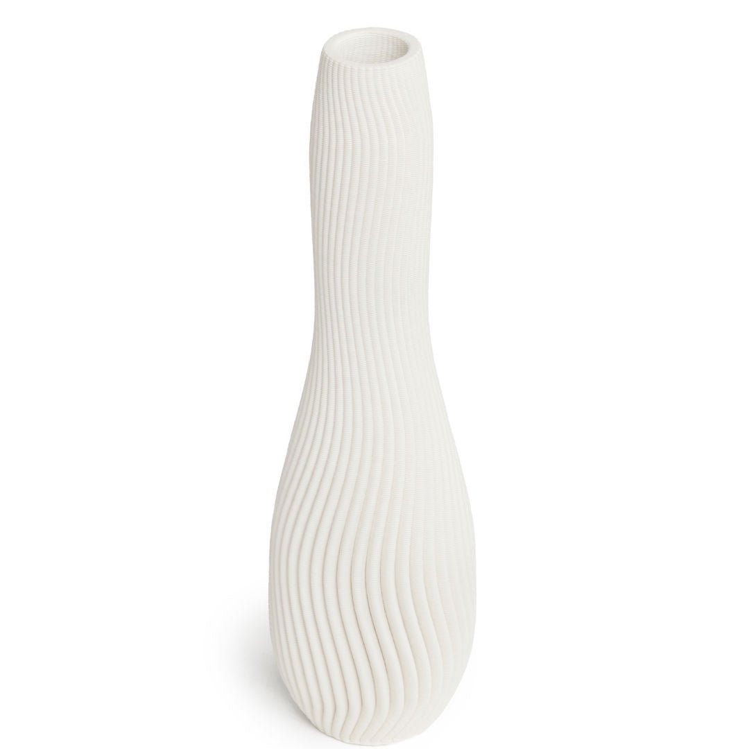 Lila White Vase | 32cm - Suzie Anderson Home