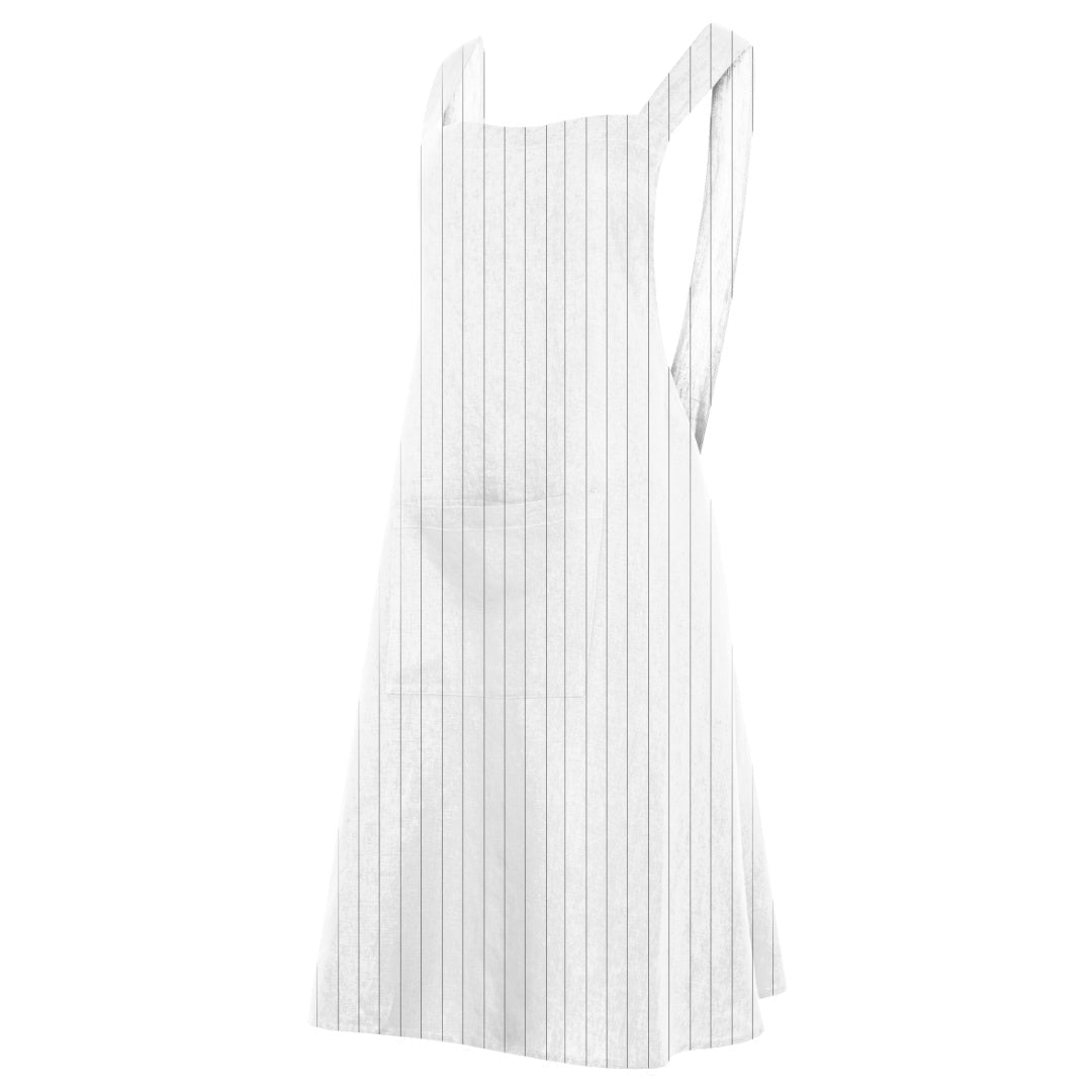 Linen Pinafore Apron | Black Stripe - Suzie Anderson Home
