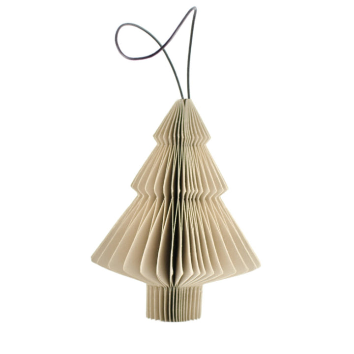 Paper Tree Ornament | Linen | 10cm