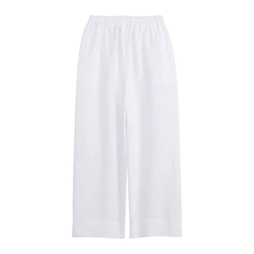 Bypias | Mallorca Linen Pant | White