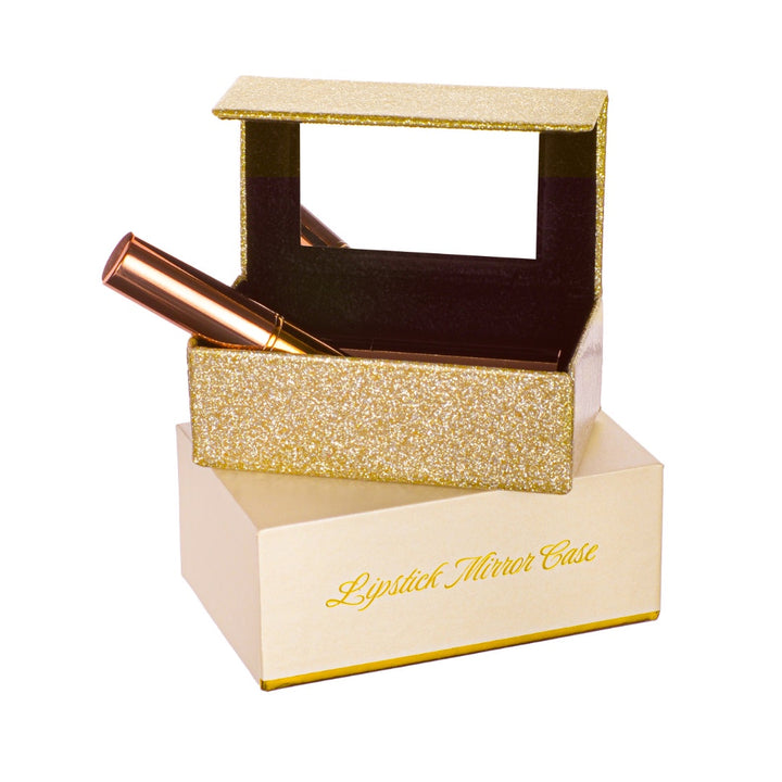 Lipstick Mirror Case | Gold