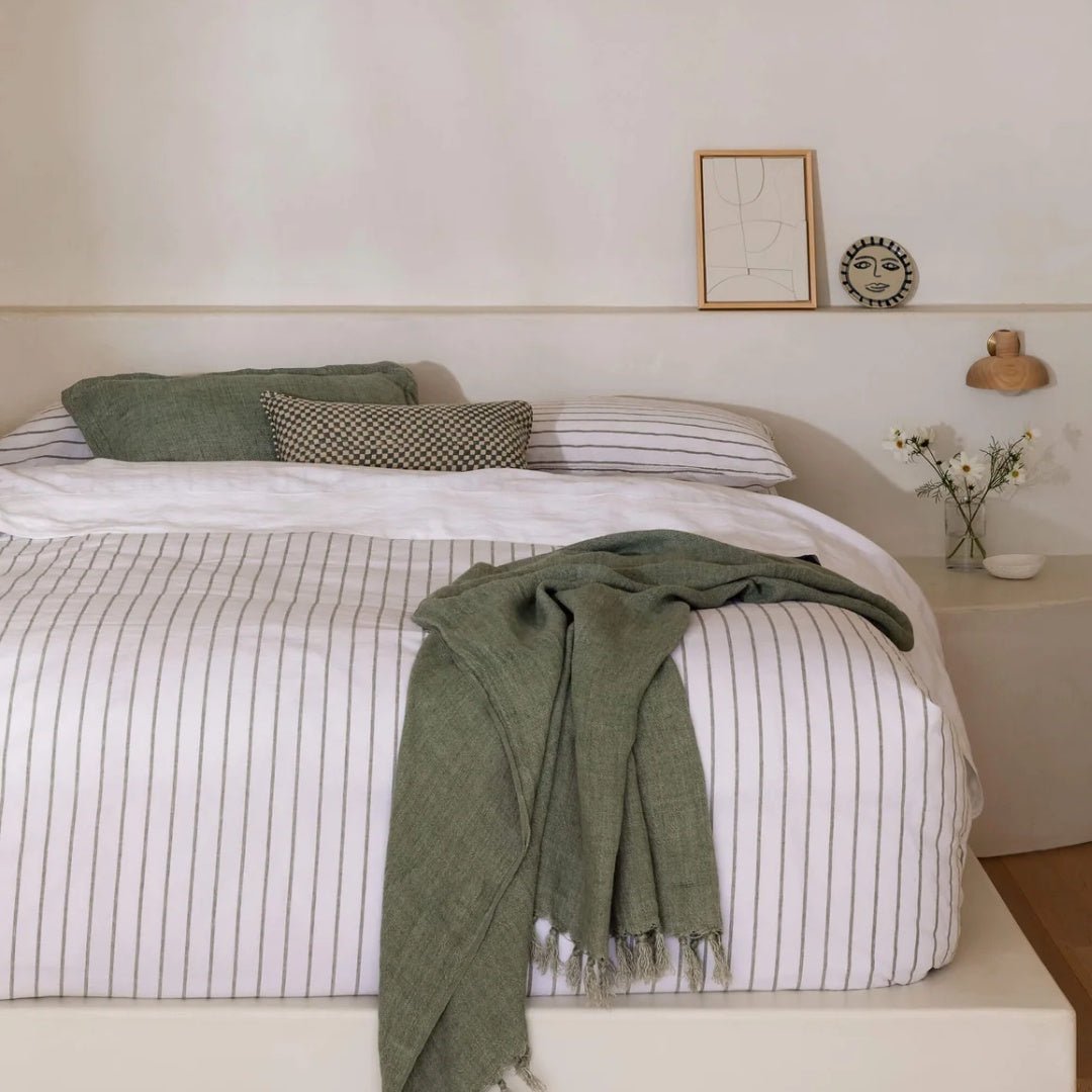 Loft Duvet Cover Set | Sage - Suzie Anderson Home