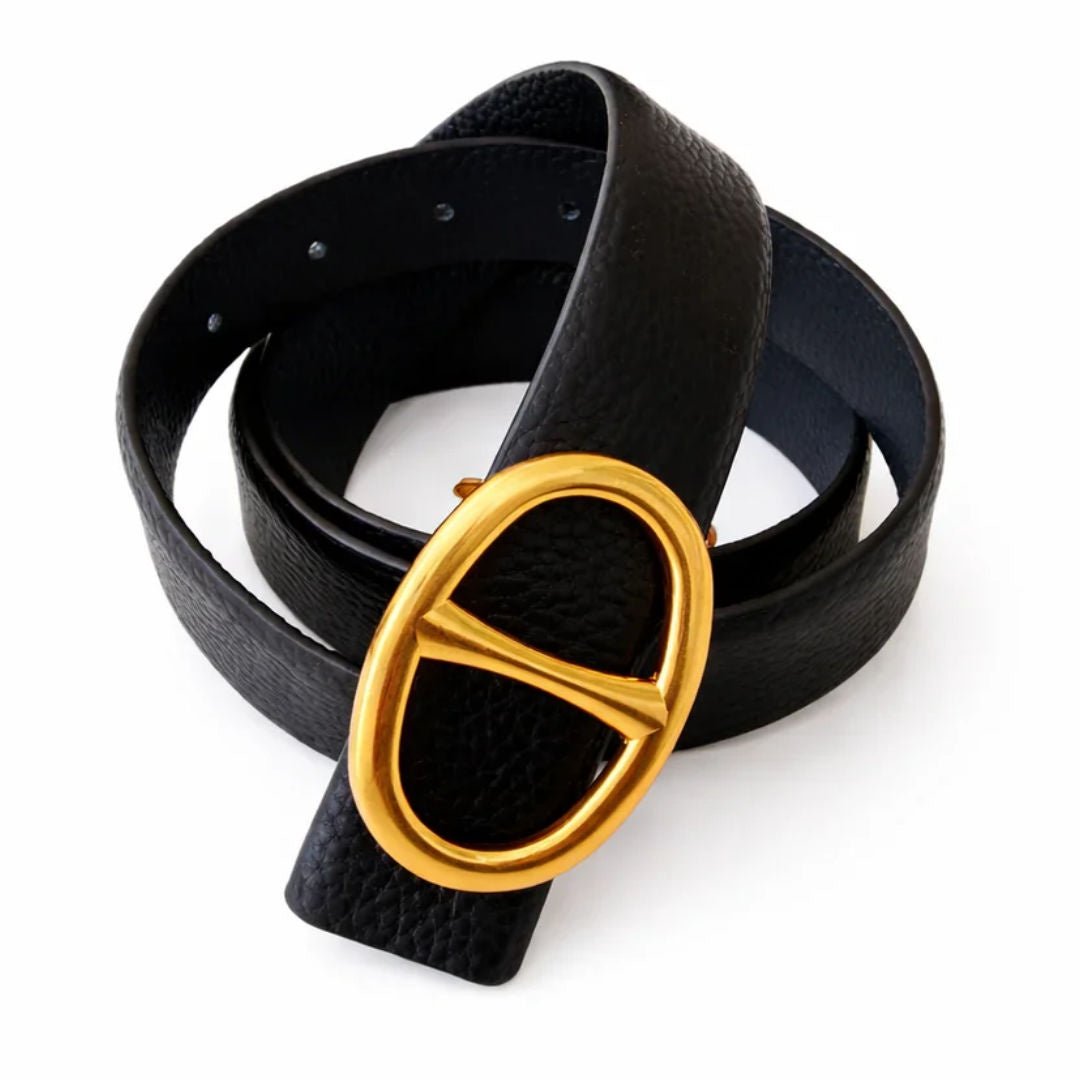 L'ora Jules Black Leather Belt - Suzie Anderson Home
