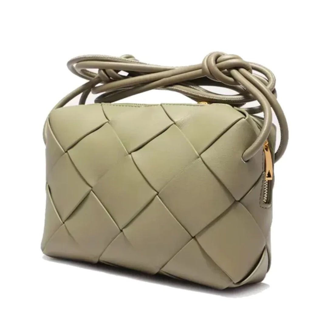 L'ora Large Weave Crossbody Bag | Olive - Suzie Anderson Home