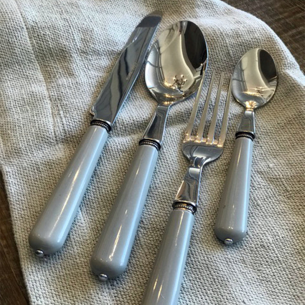 Lucie Cutlery Setting 4pce | Grey-Suzie Anderson Home