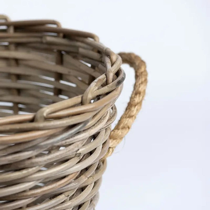 Luka Kubu Rattan Basket - Suzie Anderson Home