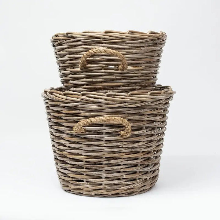 Luka Kubu Rattan Basket - Suzie Anderson Home