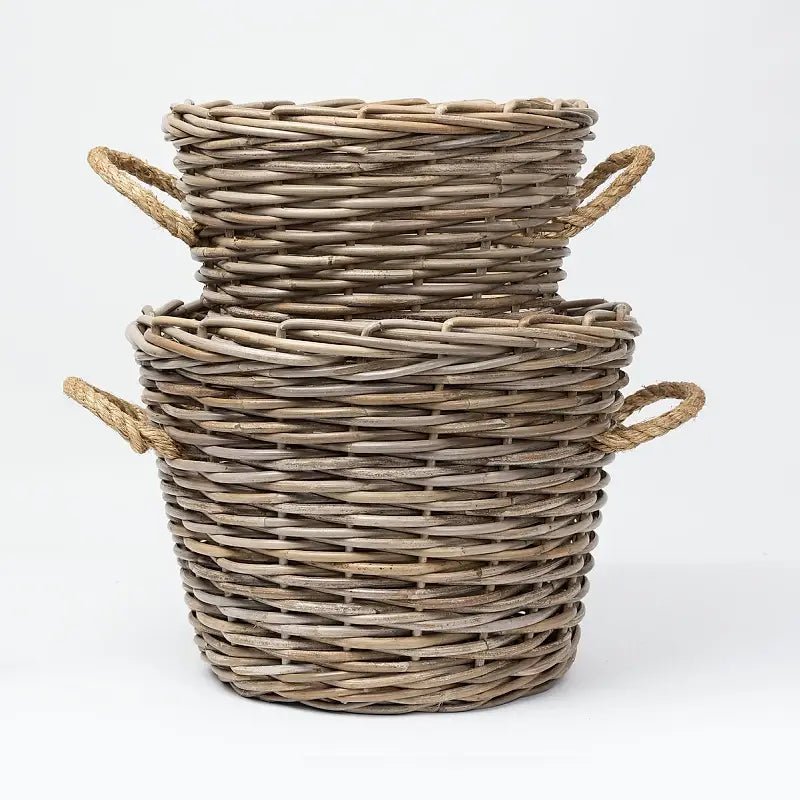 Luka Kubu Rattan Basket - Suzie Anderson Home